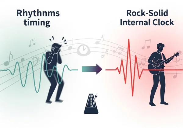 Musicien transformant un rythme hésitant en un groove solide