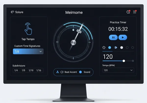 Advanced online metronome features for vocalists